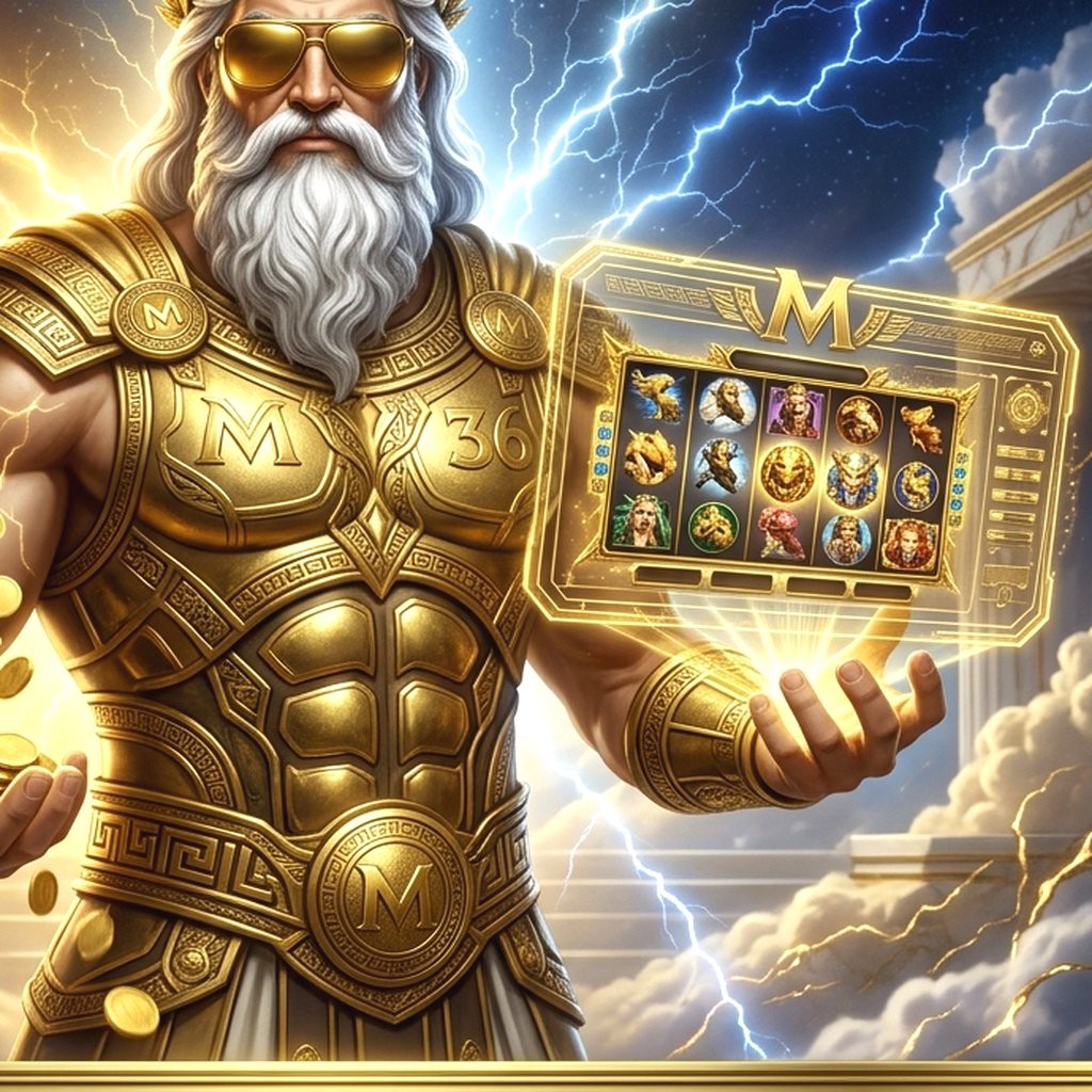 Giao diện Gates of Olympus 1000 trên S8 với cổng thần thoại và các biểu tượng thưởng