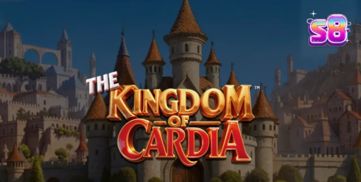 Giao diện trò chơi The Kingdom of Cardia với các biểu tượng quân bài và phong cách kỳ ảo